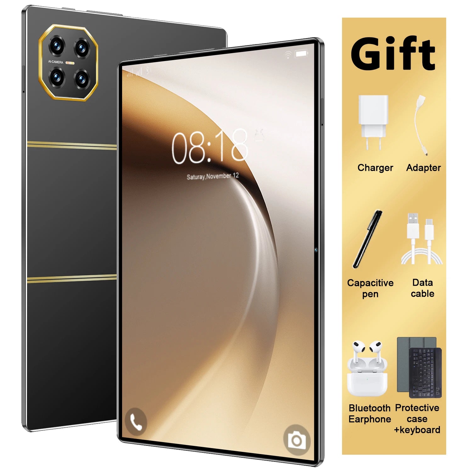 10.36inch HD 4K Global Version New Tablet 16GB+1T  Android13 20000mAh 5G Dual SIM  WiFi GPS WPS Tablet PC