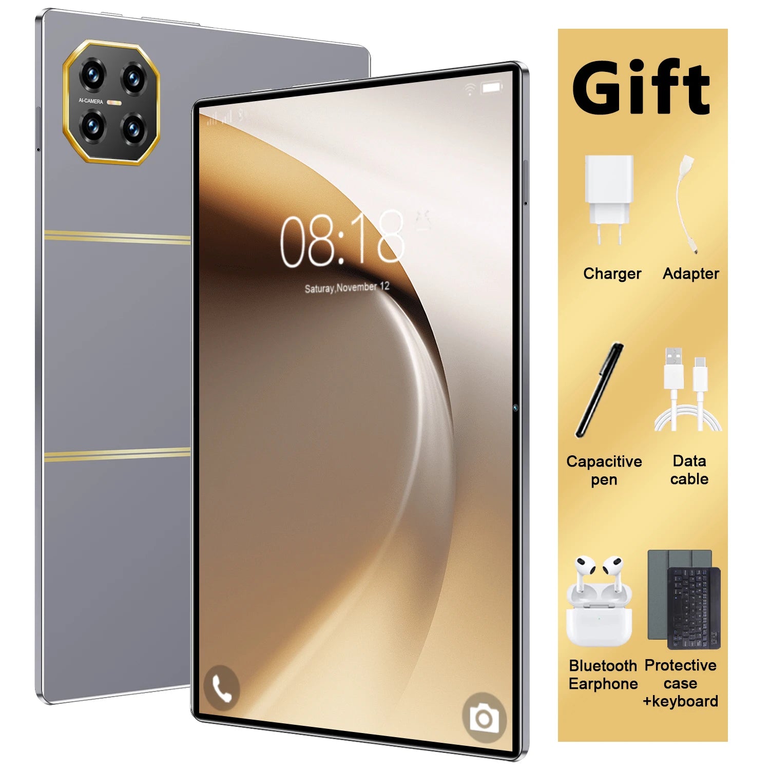 10.36inch HD 4K Global Version New Tablet 16GB+1T  Android13 20000mAh 5G Dual SIM  WiFi GPS WPS Tablet PC