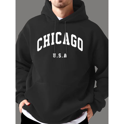 Men's Fall/Winter Leisure Pullover One-Color Standard Knitwear and Sweatshirts Made in China