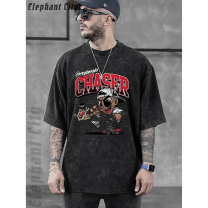 KW MODA Men's Leisure T-Shirt and for Spring/Summer One-Color Standard Printed Made in China Model KWDM01-509b