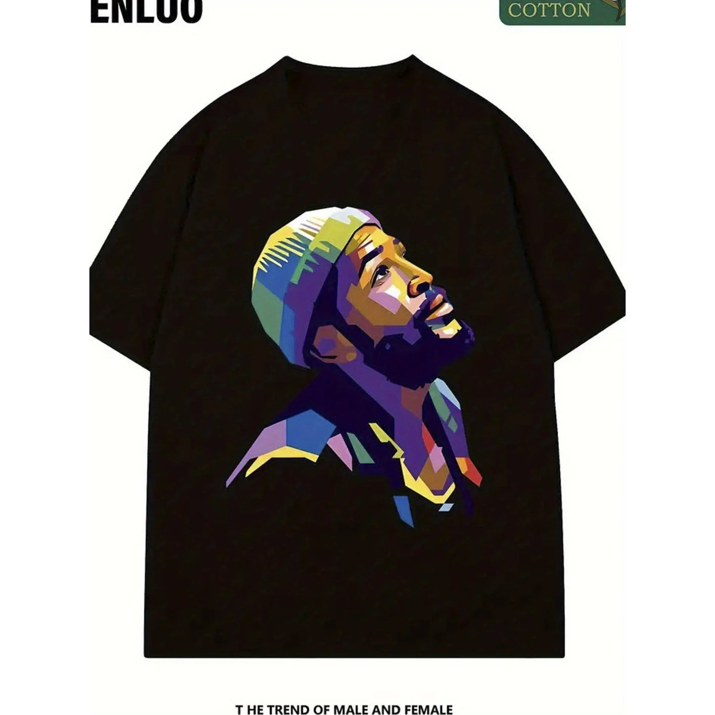 Men's Leisure One Color T-Shirt and for Polo for Spring/Summer Standard Printed Made in China