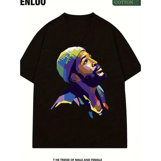 Men's Leisure One Color T-Shirt and for Polo for Spring/Summer Standard Printed Made in China