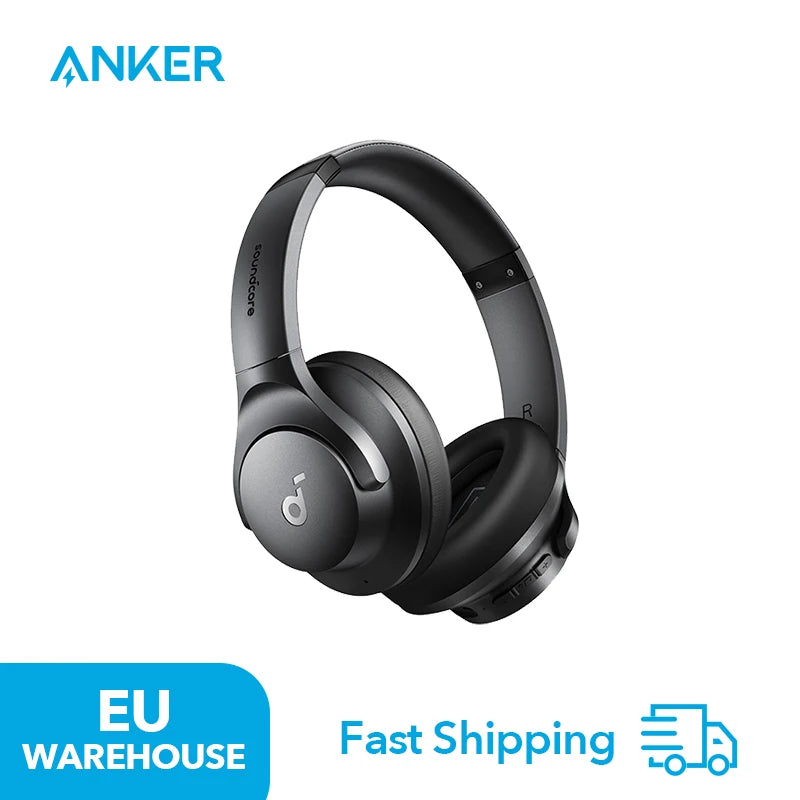 (EU Stock) Soundcore by Anker Q20i Bluetooth Over-Ear Headphones with Hybrid Active Noise Canceling, Wireless, Comfortable Fit
