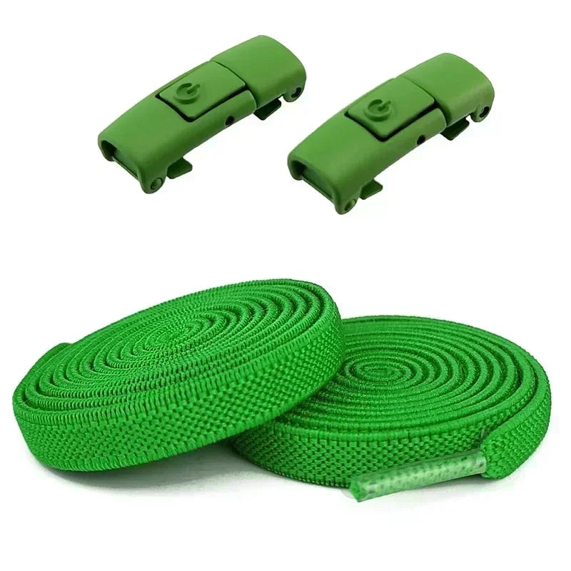 8MM No Tie Shoe Laces Press Lock Shoelaces Without Ties Elastic Laces Sneaker No Tie Shoelaces for Shoe Accessories Lacci Scarpe