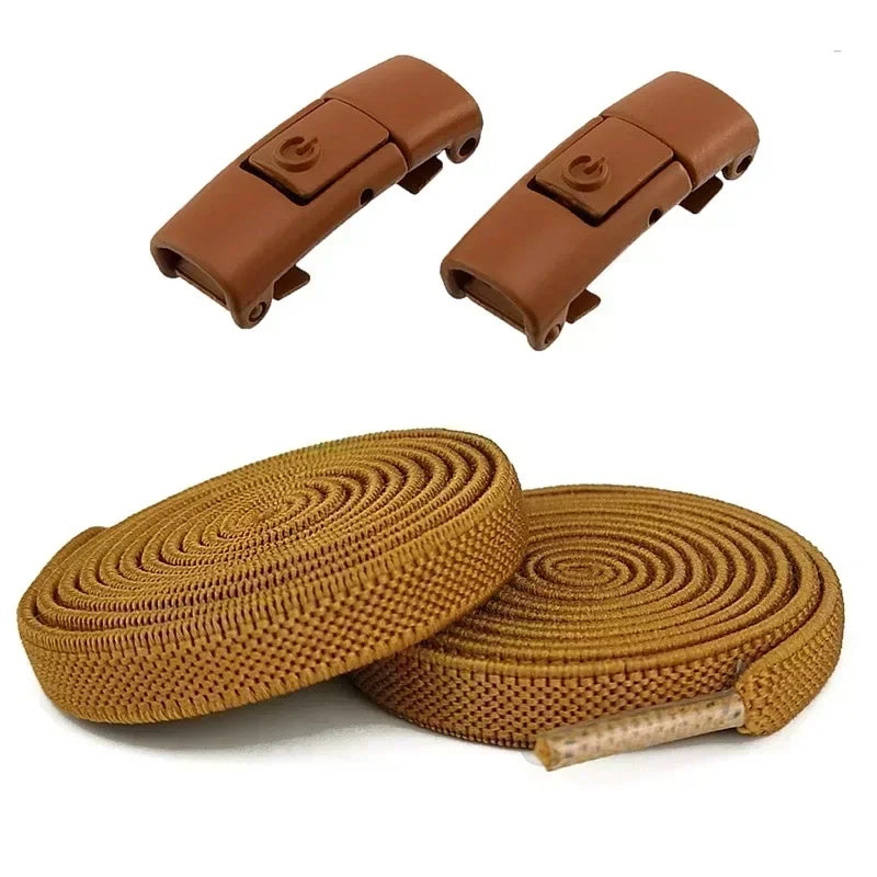 8MM No Tie Shoe Laces Press Lock Shoelaces Without Ties Elastic Laces Sneaker No Tie Shoelaces for Shoe Accessories Lacci Scarpe