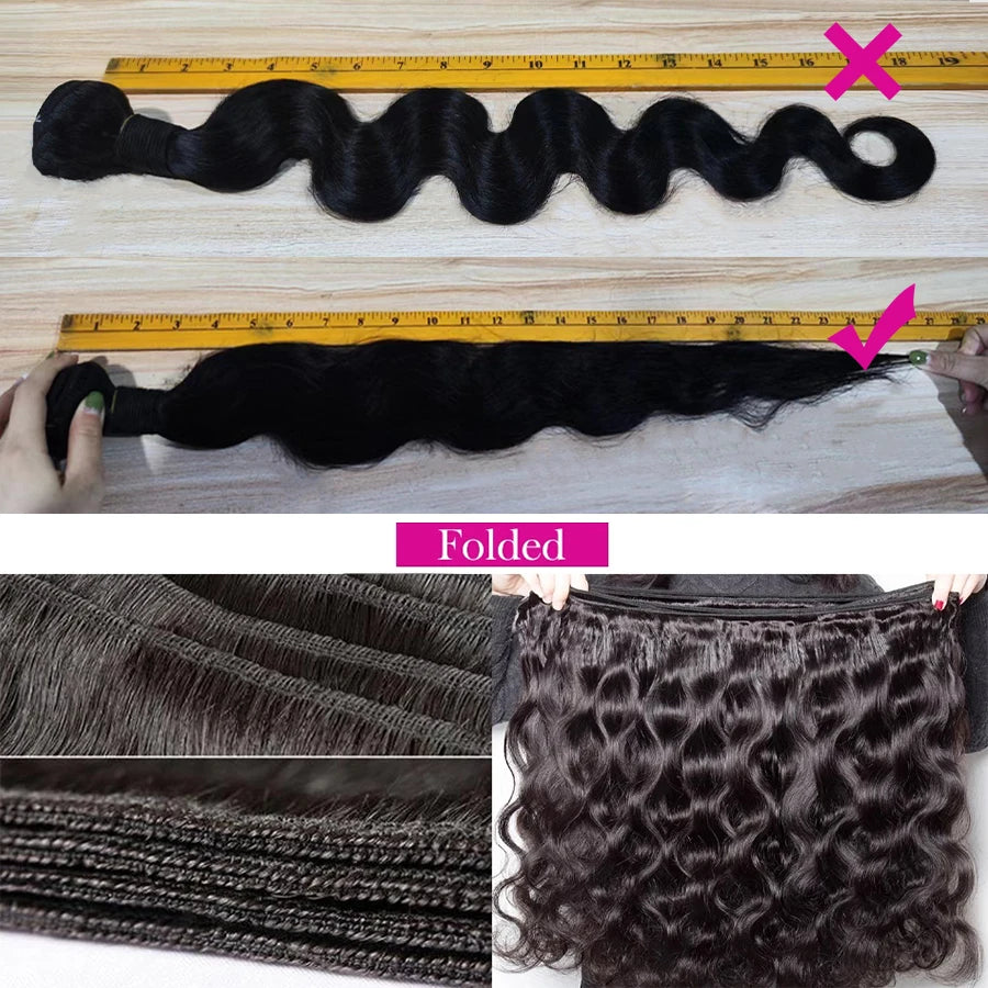 12A Body Wave Bundles Human Hair Bundles 100% Human Hair Weaves 12-32 inch Body Wave Hair Extensions Brazilian Raw Hair Bundles