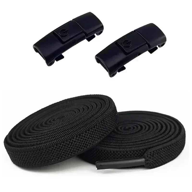 8MM No Tie Shoe Laces Press Lock Shoelaces Without Ties Elastic Laces Sneaker No Tie Shoelaces for Shoe Accessories Lacci Scarpe